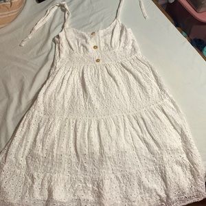 SHEIN white lace dress